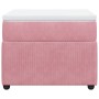 Box spring bed with a pink velvet mattress 90x200 cm by , Beds and slatted bases - Ref: Foro24-3285619, Price: 350,27 €, Disc...