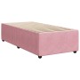 Box spring bed with a pink velvet mattress 90x200 cm by , Beds and slatted bases - Ref: Foro24-3285619, Price: 350,27 €, Disc...