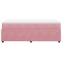 Box spring bed with a pink velvet mattress 90x200 cm by , Beds and slatted bases - Ref: Foro24-3285619, Price: 350,27 €, Disc...