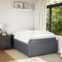 Dark gray velvet box spring bed with mattress 120x190 cm by , Beds and slatted bases - Ref: Foro24-3285627, Price: 426,49 €, ...