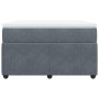 Cama box spring con colchón terciopelo gris oscuro 120x190 cm de , Camas y somieres - Ref: Foro24-3285627, Precio: 426,49 €, ...