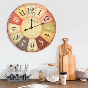 Colorful vintage wall clock 60 cm by vidaXL, Wall clocks - Ref: Foro24-325181, Price: 41,50 €, Discount: %