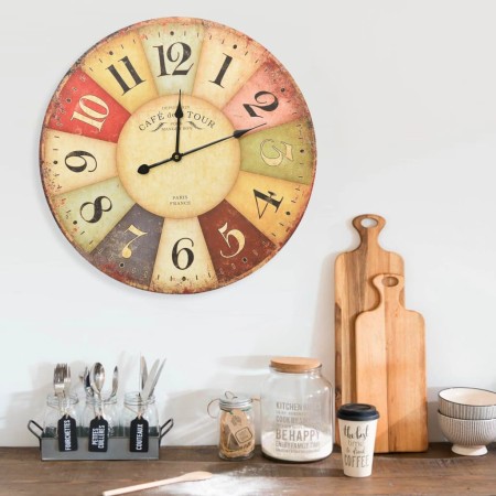 Colorful vintage wall clock 60 cm by vidaXL, Wall clocks - Ref: Foro24-325181, Price: 41,50 €, Discount: %