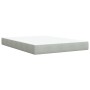 Cama box spring con colchón terciopelo gris claro 140x190 cm de , Camas y somieres - Ref: Foro24-3285638, Precio: 479,27 €, D...