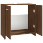 Oak brown plywood bathroom cabinet 60x33x60 cm by vidaXL, Bathroom furniture - Ref: Foro24-815527, Price: 41,16 €, Discount: %