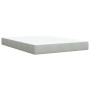 Cama box spring con colchón terciopelo gris claro 140x200 cm de , Camas y somieres - Ref: Foro24-3285644, Precio: 480,64 €, D...