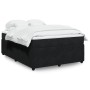 Box spring bed with black velvet mattress 140x200 cm by , Beds and slatted bases - Ref: Foro24-3285646, Price: 487,05 €, Disc...