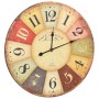 Colorful vintage wall clock 60 cm by vidaXL, Wall clocks - Ref: Foro24-325181, Price: 41,50 €, Discount: %