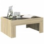 Coffee table with Infinity LED Sonoma oak 70x50x30 cm by , Coffee table - Ref: Foro24-847611, Price: 119,17 €, Discount: %