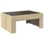 Coffee table with Infinity LED Sonoma oak 70x50x30 cm by , Coffee table - Ref: Foro24-847611, Price: 119,17 €, Discount: %