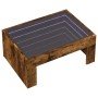 Coffee table with Infinity LED smoked oak 70x50x30 cm by , Coffee table - Ref: Foro24-847613, Price: 119,17 €, Discount: %