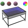 Coffee table with Infinity LED gray Sonoma 70x50x41 cm by , Coffee table - Ref: Foro24-847685, Price: 130,29 €, Discount: %