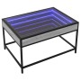 Coffee table with Infinity LED gray Sonoma 70x50x41 cm by , Coffee table - Ref: Foro24-847685, Price: 130,29 €, Discount: %