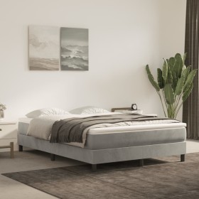 Pocket spring mattress light gray velvet 120x210x20cm by , Mattresses - Ref: Foro24-4016576, Price: 177,58 €, Discount: %