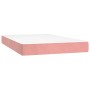 Colchón de muelles ensacados terciopelo rosa 120x210x20 cm de , Colchones - Ref: Foro24-4016581, Precio: 177,43 €, Descuento: %