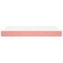 Pocket spring mattress velvet pink 120x210x20 cm by , Mattresses - Ref: Foro24-4016581, Price: 177,43 €, Discount: %