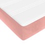 Colchón de muelles ensacados terciopelo rosa 120x210x20 cm de , Colchones - Ref: Foro24-4016581, Precio: 177,43 €, Descuento: %