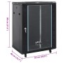 Rack de servidores 15U 19" IP20 negro 53x40x80 cm de , Sistemas de almacenamiento de red - Ref: Foro24-3307629, Precio: 171,6...