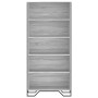 Engineered wood bookshelf in Sonoma gray color, 80x31x169 cm by , Bookcases and shelves - Ref: Foro24-3295315, Price: 108,54 ...