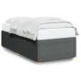 Single bed frame in dark gray fabric by , Beds and slatted bases - Ref: Foro24-3285072, Price: 149,99 €, Discount: %