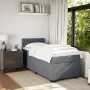 Einzelnes Boxspringbett mit dunkelgrauem Samtmatratze. von , Betten und Lattenroste - Ref: Foro24-3288772, Preis: 392,44 €, R...