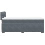 Einzelnes Boxspringbett mit dunkelgrauem Samtmatratze. von , Betten und Lattenroste - Ref: Foro24-3288772, Preis: 392,44 €, R...