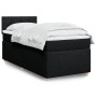 Single box spring bed with black fabric mattress by , Beds and slatted bases - Ref: Foro24-3286859, Price: 377,50 €, Discount: %