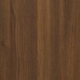 Armario de baño madera contrachapada marrón roble 60x33x60 cm