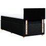 Single box spring bed with black fabric mattress by , Beds and slatted bases - Ref: Foro24-3286859, Price: 356,33 €, Discount: %