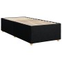 Single box spring bed with black fabric mattress by , Beds and slatted bases - Ref: Foro24-3286859, Price: 356,33 €, Discount: %