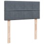 Cama box spring individual con colchón terciopelo gris oscuro de , Camas y somieres - Ref: Foro24-3288770, Precio: 370,42 €, ...