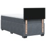 Single box spring bed with dark gray velvet mattress by , Beds and slatted bases - Ref: Foro24-3288770, Price: 379,18 €, Disc...