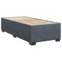 Single box spring bed with dark gray velvet mattress by , Beds and slatted bases - Ref: Foro24-3288770, Price: 379,18 €, Disc...