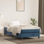 Dark blue velvet pocket spring mattress 100x210x20 cm by , Mattresses - Ref: Foro24-4016574, Price: 148,99 €, Discount: %