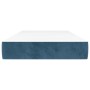 Dark blue velvet pocket spring mattress 100x210x20 cm by , Mattresses - Ref: Foro24-4016574, Price: 148,99 €, Discount: %