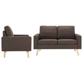 Brown fabric 2-piece sofa set by vidaXL, Sofas - Ref: Foro24-3056616, Price: 447,98 €, Discount: %