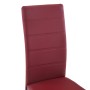 Cantilever dining chairs 4 units synthetic leather red by , dining chairs - Ref: Foro24-281906, Price: 163,51 €, Discount: %