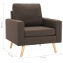 Brown fabric 2-piece sofa set by vidaXL, Sofas - Ref: Foro24-3056616, Price: 435,76 €, Discount: %