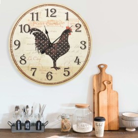 Reloj de pared con diseño de gallo multicolor MDF 60 cm de vidaXL, Relojes de pared - Ref: Foro24-325184, Precio: 42,99 €, De...