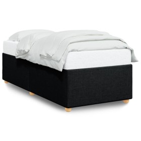 Black fabric bed frame 80x200 cm by , Beds and slatted bases - Ref: Foro24-3284689, Price: 139,96 €, Discount: %