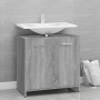 Armario de baño madera contrachapada gris Sonoma 60x33x60 cm de vidaXL, Muebles de baño - Ref: Foro24-815526, Precio: 46,89 €...