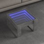 Coffee table with Infinity LED concrete gray 50x53x30 cm by , Coffee table - Ref: Foro24-847626, Price: 98,68 €, Discount: %