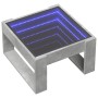 Coffee table with Infinity LED concrete gray 50x53x30 cm by , Coffee table - Ref: Foro24-847626, Price: 98,68 €, Discount: %