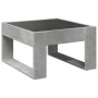 Mesa de centro con Infinity LED gris hormigón 50x53x30 cm de , Mesas de centro - Ref: Foro24-847626, Precio: 98,53 €, Descuen...