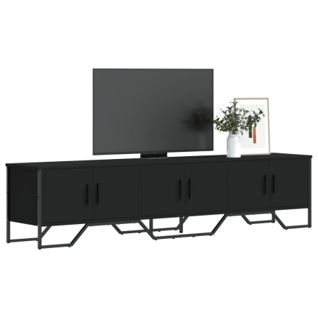 Mueble de TV madera de ingeniería negro 180x34x41 cm de , Muebles TV - Ref: Foro24-848589, Precio: 123,09 €, Descuento: %