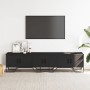 Mueble de TV madera de ingeniería negro 180x34x41 cm de , Muebles TV - Ref: Foro24-848589, Precio: 123,09 €, Descuento: %