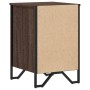 Mesita de noche madera de ingeniería marrón roble 40x41x60 cm de , Mesitas de noche - Ref: Foro24-848528, Precio: 73,74 €, De...