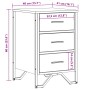 Nachttisch aus braunem Eichenfurnierholz, 40x41x60 cm. von , Nachttische - Ref: Foro24-848528, Preis: 81,42 €, Rabatt: %