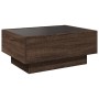 Mesa de centro y LED madera ingeniería marrón roble 70x50x30 cm de , Mesas de centro - Ref: Foro24-847517, Precio: 140,99 €, ...