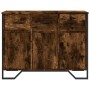 Aparador madera de ingeniería roble ahumado 97x32,5x74,5 cm de , Aparadores - Ref: Foro24-848561, Precio: 128,25 €, Descuento: %